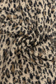 Cosy Leopard Print Wool Knitted  Scarf