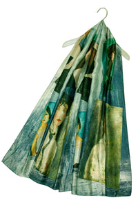 Modigliani Italian Expressionism Female Portrait Painting Print Art Silk Scarf