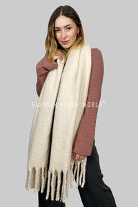 Plain Tassel Blanket Scarf