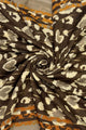 Leopard Print Heart Foiled Frayed Scarf
