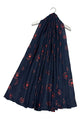 Red Poppy Foiled Print Scarf