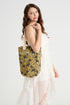 Jungle Leaf Leopard Print Cotton Tote Bag