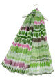 Vibrant Tribal Metallic Thread Frayed Scarf