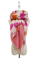 Love Heart Diagonal Edge Knitted Wool Scarf