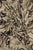 Decorative Gold Foil Floral Print Frayed Scarf