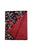 Red Flower William Morris Style Wool Frayed Scarf