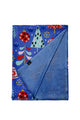 Scandi Style Christmas Tree Print Wool Frayed Scarf