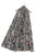 Pretty Camellia Floral Print Frayed Scarf