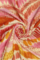 Vibrant Tribal Metallic Thread Frayed Scarf