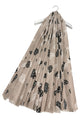 Leopard and Zebra Love Heart Print Frayed Scarf