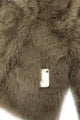 Oversized Lapel Faux Fur Sleeved Jacket