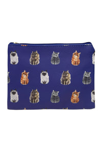 Cat Print Bag Collection - Navy