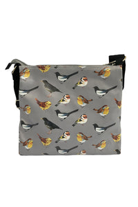 British Wildlife Bird Print Bag Collection - Grey