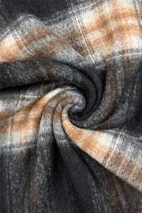 Woven Check Tassel Scarf