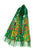 Klimt 'Flower Garden' Print Wool Tassel Scarf