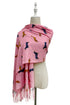 Dachshund Sausage Dog Print Tassel Scarf
