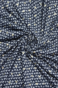 Mini Love Heart & Foiled Gold Scarf