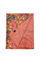 Pretty Paisley Floral Print Wool Frayed Scarf