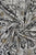 Decorative Gold Foil Floral Print Frayed Scarf