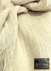 Made In Italy Plain Bamboo Scarf - Beige