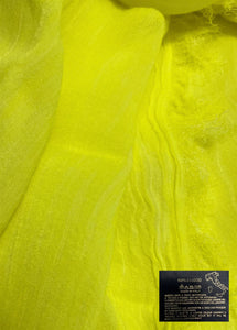 Made In Italy Plain Bamboo Scarf - Yellow