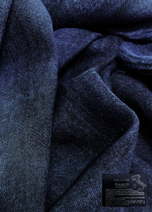 Made In Italy Plain Bamboo Scarf - Navy Blue