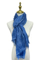 Made In Italy Plain Bamboo Scarf - Blue