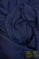 Made In Italy Plain Modal/Linen Frayed Scarf
