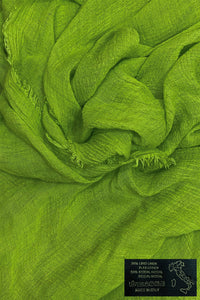 Made In Italy Plain Modal/Linen Frayed Scarf