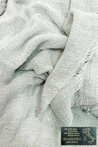 Made In Italy Plain Modal/Linen Frayed Scarf