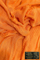 Made In Italy Plain Modal/Linen Frayed Scarf