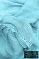 Made In Italy Plain Modal/Linen Frayed Scarf