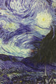Van Gogh Starry Night Art Print Wool Tassel Scarf