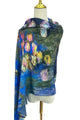 Monet Water Lily  Art Print Wool Tassel Scarf