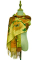 Van Gogh Sunflowers Art Print Wool Tassel Scarf