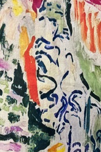 Matisse 'La Japonaise' Art Wool Tassel Scarf