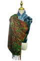 Van Gogh 'Poppy Field' Art Print Wool Tassel Scarf