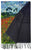 Van Gogh 'Poppy Field' Art Print Wool Tassel Scarf