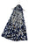 Star Print Distressed Frayed Scarf