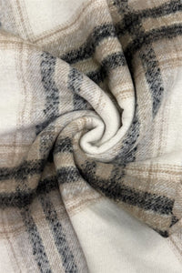 Woven Check Tassel Scarf