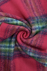 Woven Check Tassel Scarf