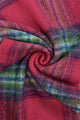 Woven Check Tassel Scarf