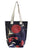 Japanese Crane & Koi Fish Print Cotton Tote Bag (Pack of 3)