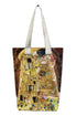 Klimt The Kiss Art Print Cotton Tote Bag