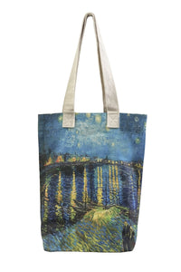 Van Gogh Starry Night Over the Rhone Art Cotton Tote Bag (Pack of 3)