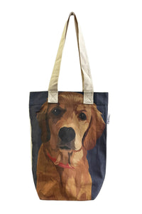 Labrador Dog Print Cotton Tote Bag (Pack of 3)