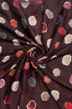 Foiled Polka Dot Frayed Scarf
