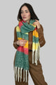 Super Cosy Stripe Blanket Tassel Scarf