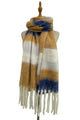 Super Cosy Stripe Blanket Tassel Scarf