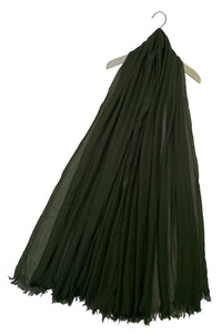 Plain Hijab/Shawl Frayed Scarf